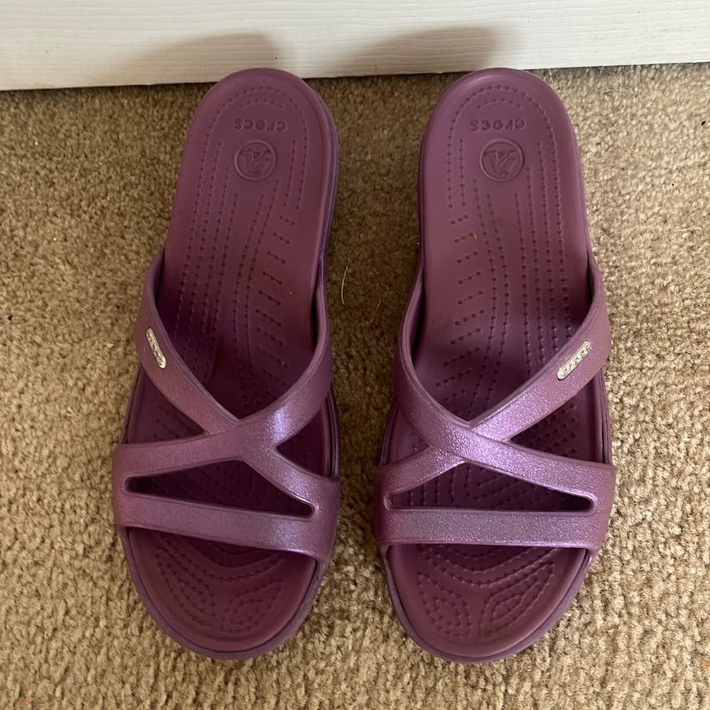 Croc sandals